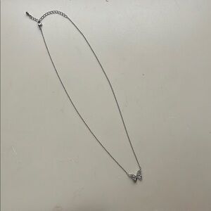 Elegant Silver Butterfly Necklace